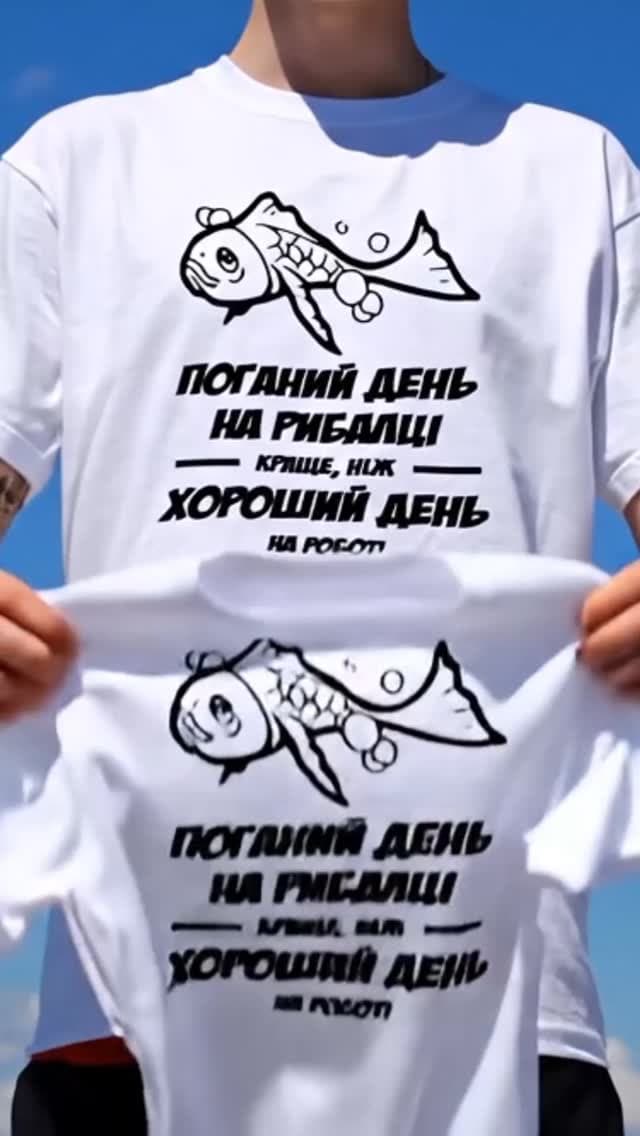 Футболки "Поганий день на рибалці краще, ніж хорош