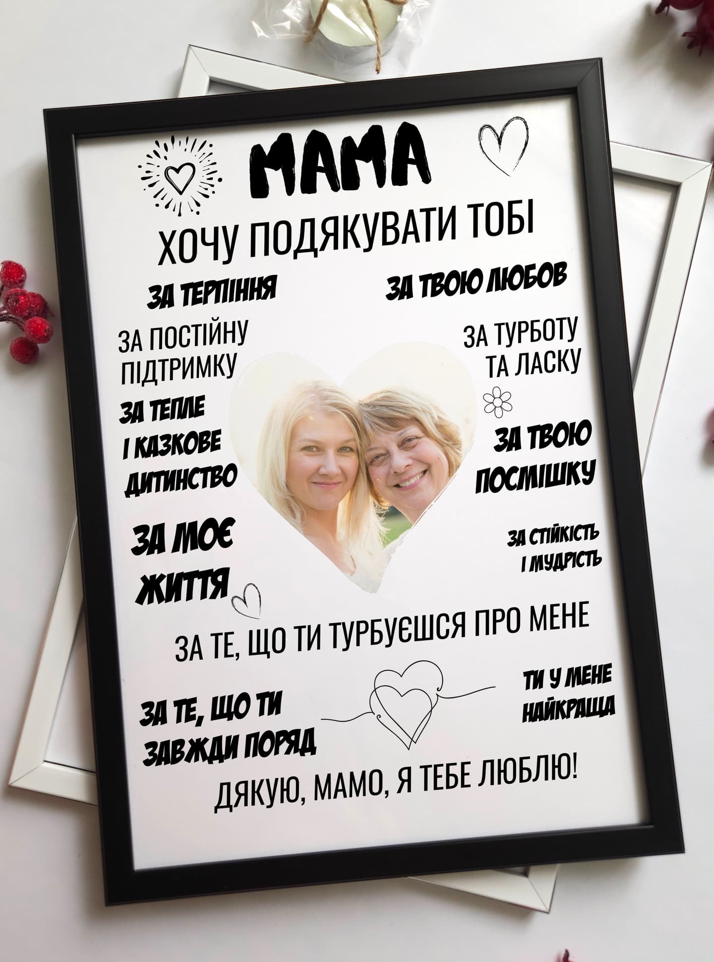 Постер подарунок мамі з Вашим фото
📌 Формат: А4