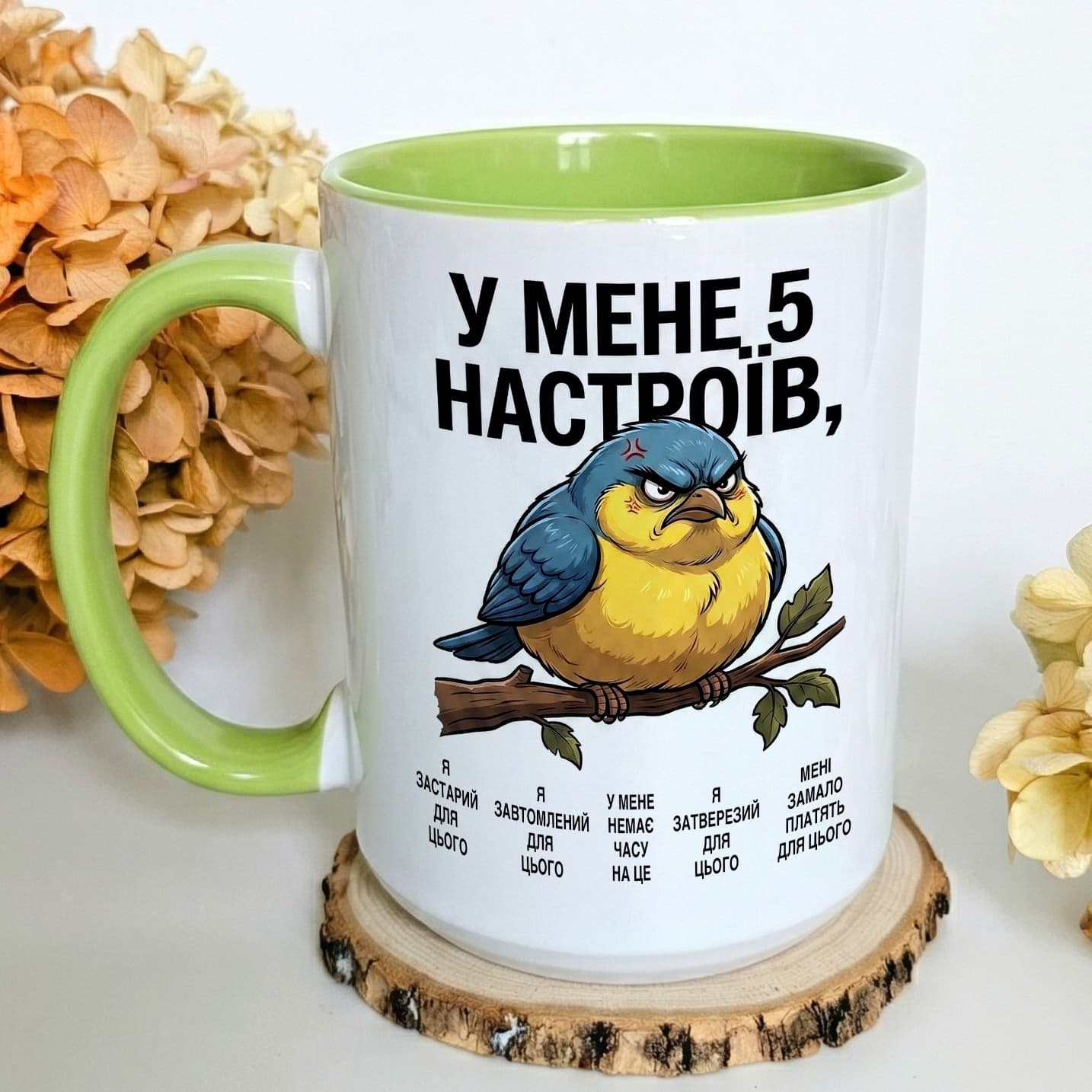 Чашка "У мене 5 настроїв: я застарий для цього, я