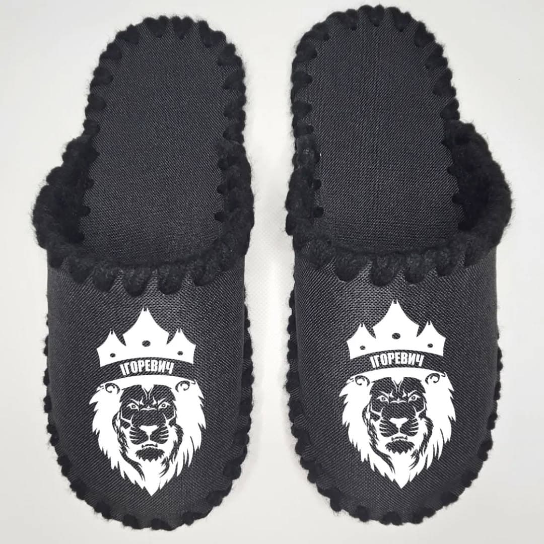 ✨👑 Індивідуальні капці👑✨
Стильні й зручні чорні ф