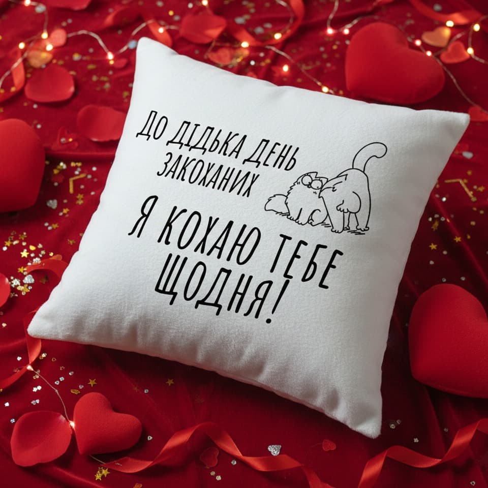 Подушка до Дня закоханих - До дідька день закохани