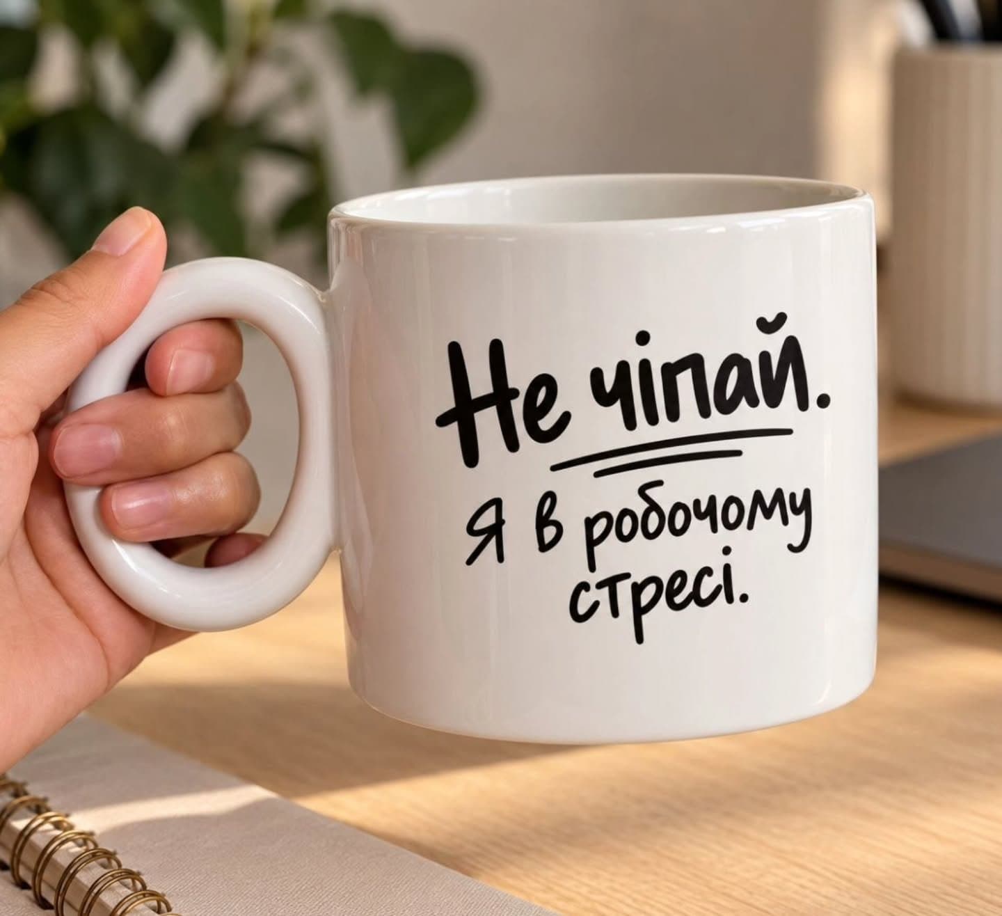 Чашка «Не чіпай. Я в робочому стресі»