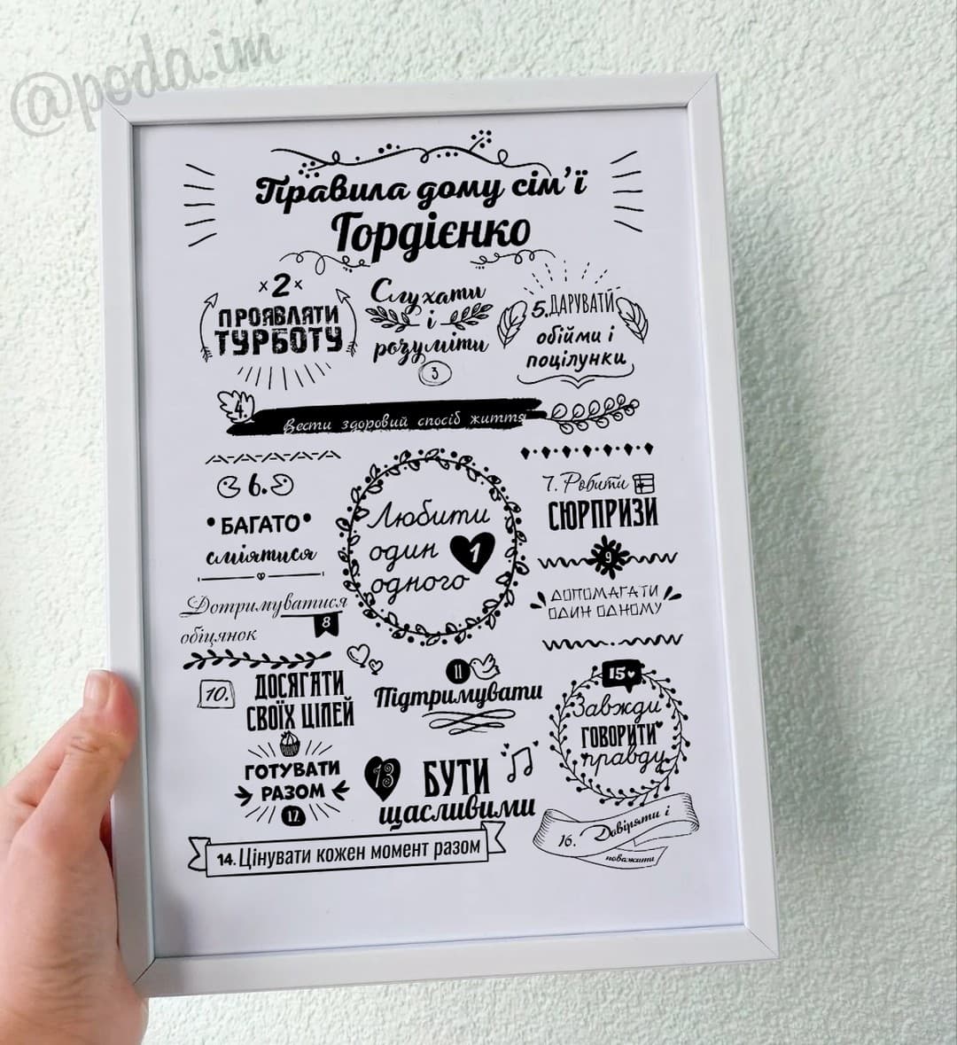 📍Правила дому 📍
Прізвище можна змінити🎁
Постер в