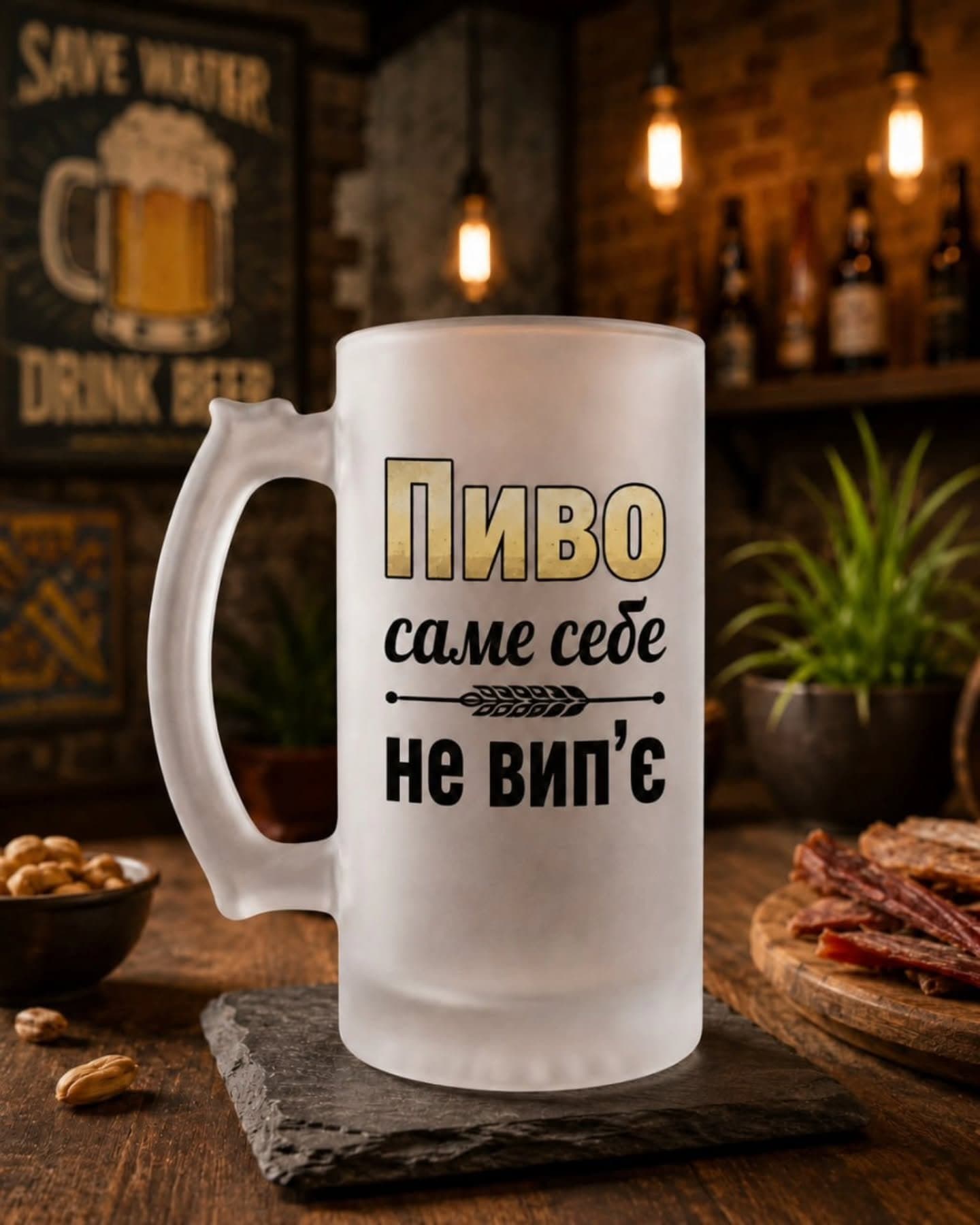 Пиво саме себе не вип'є.
Хтось повинен взяти цю в