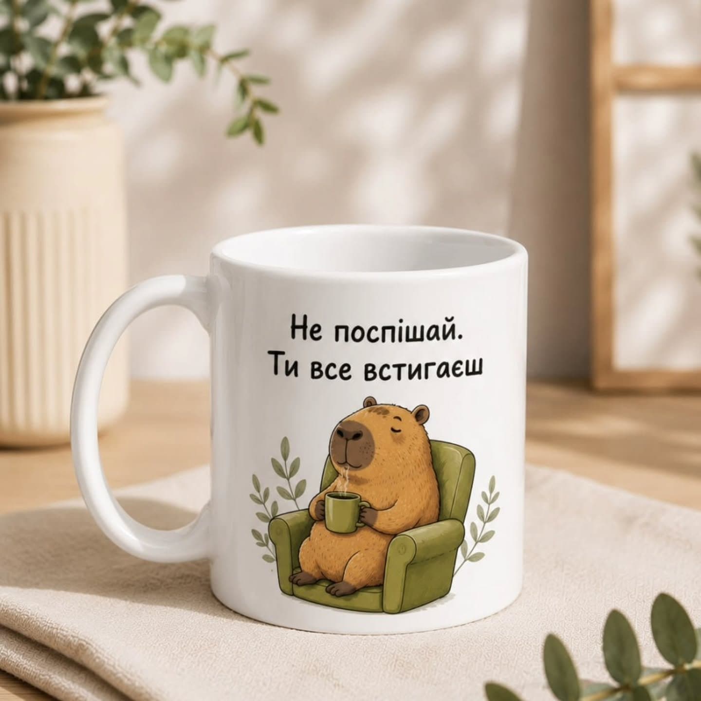 Світ нікуди не втече.
Зроби ковток улюбленого нап